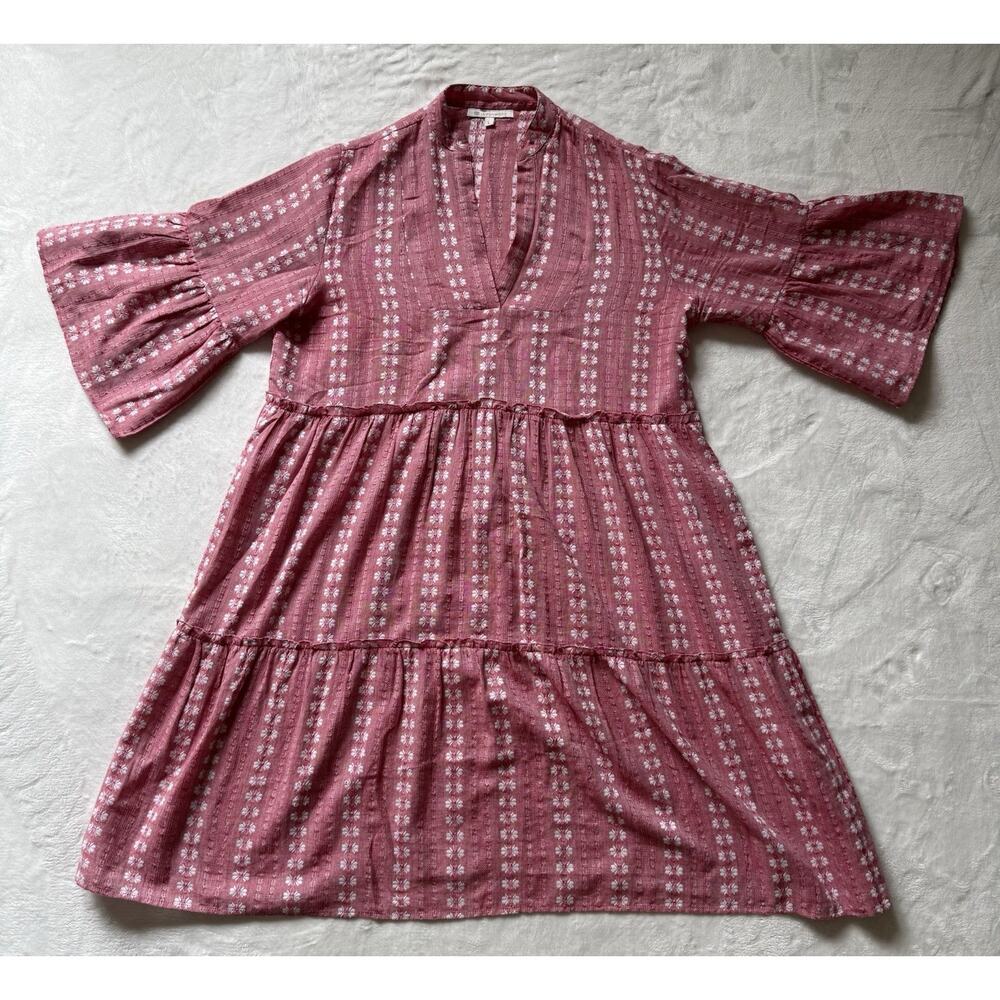 Lemonwood 100% Cotton Lightweight Peasant Boho Cottagecore Dress Size Large